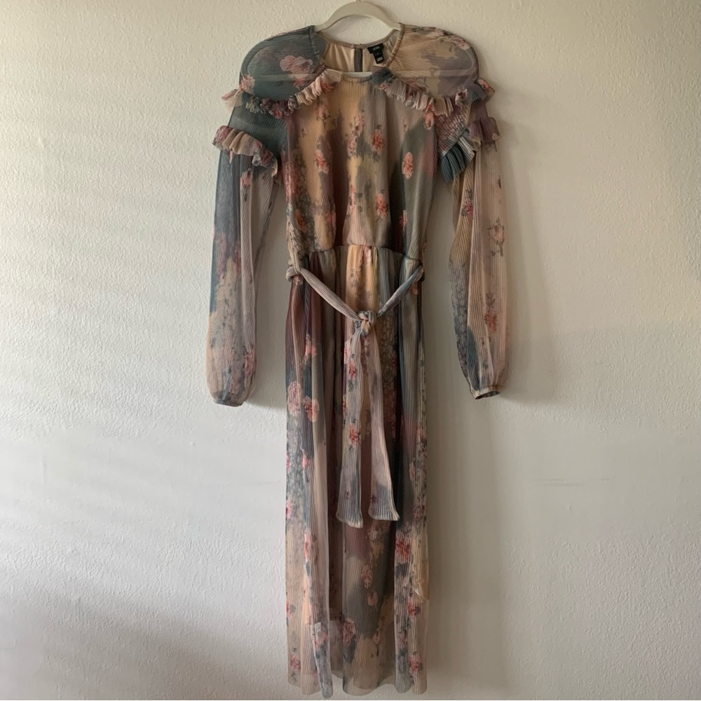 River Island Long Sleeve Midi Dress